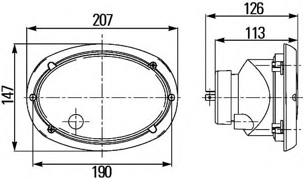 Фара права 1AB996157081 HELLA