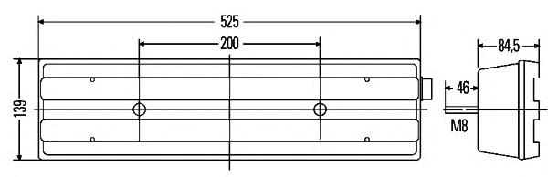 Задня права фара 2VP007500521 HELLA