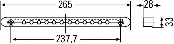 Купити 2DA959071787 HELLA Ліхтар сигнальний