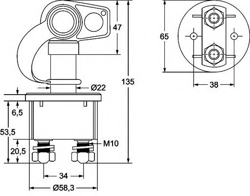 6EK002843131 HELLA Вимикач маси