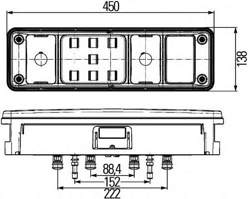 Задній правий стоп HELLA 2VP340960121