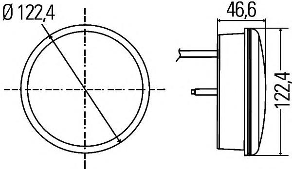 Задній правий стоп HELLA 2SD344200001