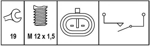 Датчик заднього ходу 6ZF008621261 HELLA