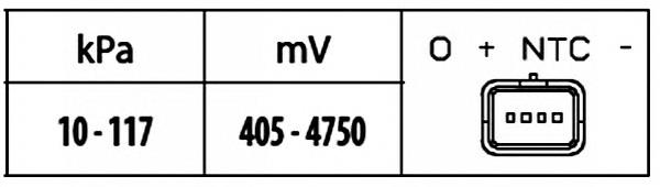 Датчик тиску повітря HELLA 6PP009400301