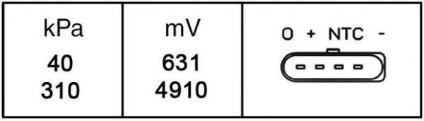Купити 6PP009400251 HELLA Датчик тиску наддуву (датчик нагнітання повітря в турбіну)