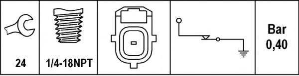 Купити 6ZL003259711 HELLA Датчик тиску масла