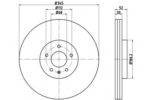 Купити 8DD355117181 HELLA Ротор гальмівний