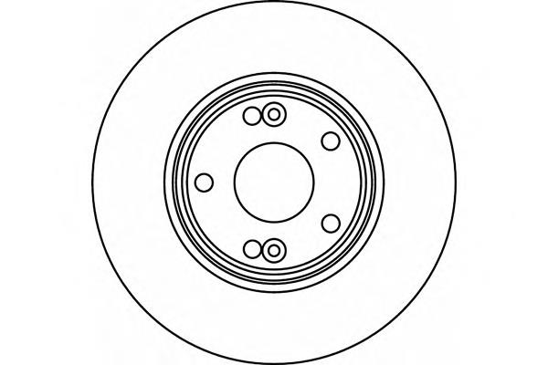 Диск гальмівний передній 8DD355109281 HELLA