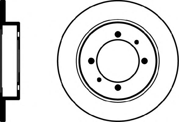 Купити 8DD355105471 HELLA Диск заднього гальма