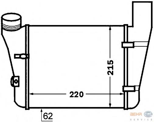Система охолодження наддувочного повітря HELLA 8ML376776081 ціна, від 72.88 USD
