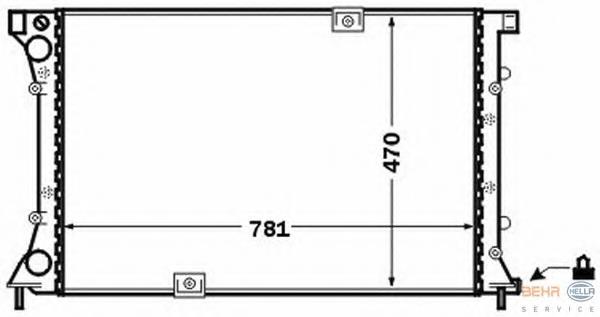 Радіатор 8MK376771771 HELLA
