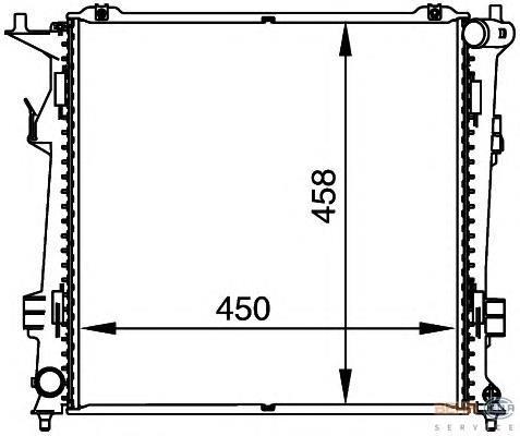 8MK376764461 HELLA Радіатор охолодження двигуна
