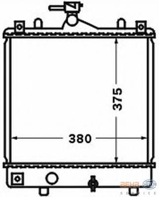 8MK376771161 HELLA Радіатор охолодження двигуна