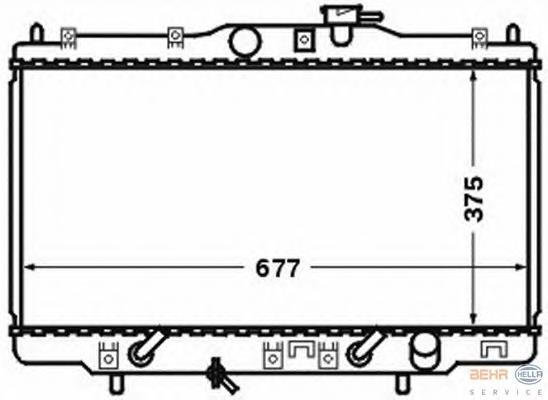 Радіатор 8MK376768251 HELLA