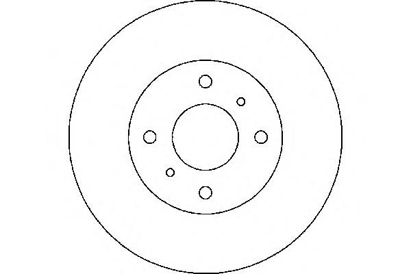 Диск гальмівний передній 8DD355107991 HELLA