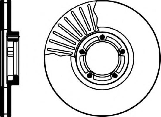 Диск гальмівний передній 8DD355105641 HELLA