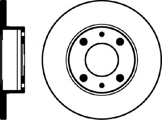 Диск гальмівний передній 8DD355100361 HELLA