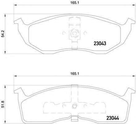 Купити 8DB355007941 HELLA Колодки гальмівні передні, дискові