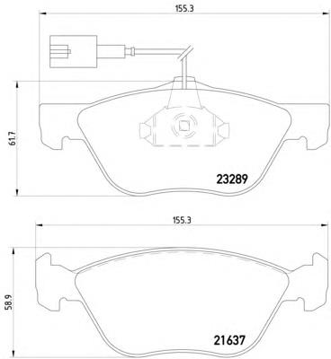 Купити 8DB355007931 HELLA Колодки гальмівні передні, дискові