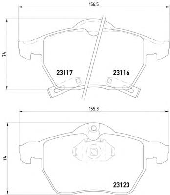 Купити 8DB355008141 HELLA Колодки гальмівні передні, дискові