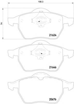 Купити 8DB355007881 HELLA Колодки гальмівні передні, дискові