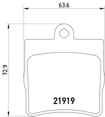 Купити 8DB355008461 HELLA Задні колодки