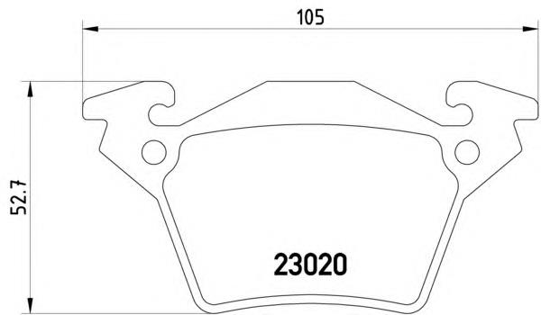 Купити 8DB355008641 HELLA Задні колодки