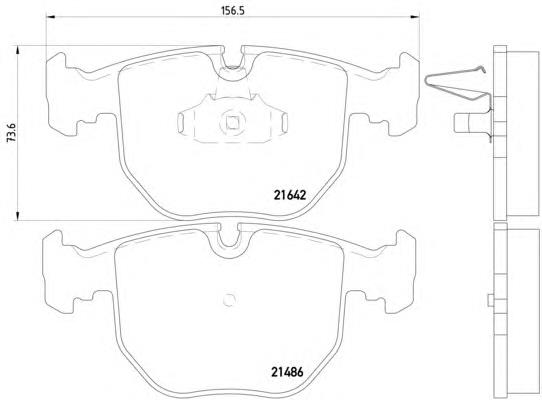 Купити 8DB355008281 HELLA Колодки гальмівні передні, дискові