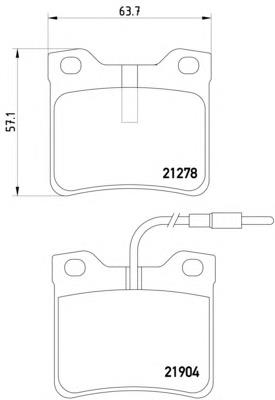 Купити 8DB355008171 HELLA Задні колодки