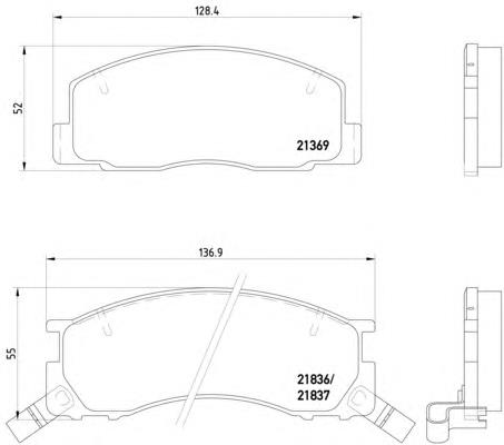 Купити 8DB355006451 HELLA Колодки гальмівні передні, дискові