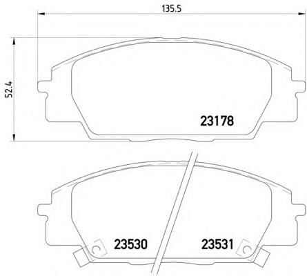 Тормозні колодки HELLA 8DB355009731