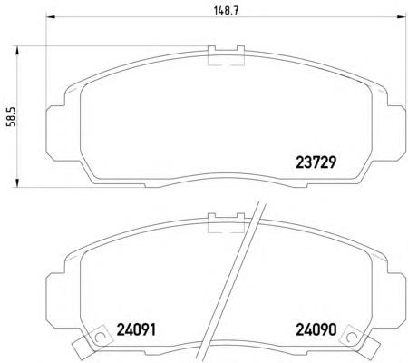 Купити 8DB355009771 HELLA Колодки гальмівні передні, дискові