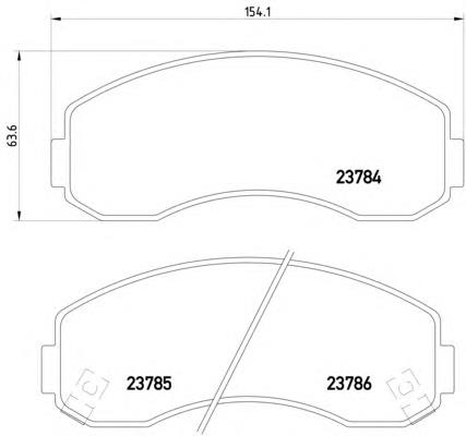 Колодки гальмівні передні, дискові 8DB355010131 HELLA