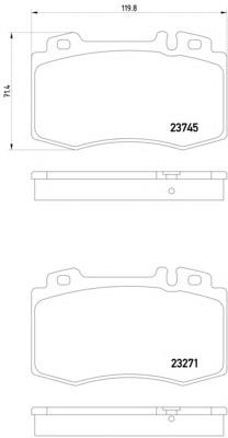 Купити 8DB355010101 HELLA Колодки гальмівні передні, дискові