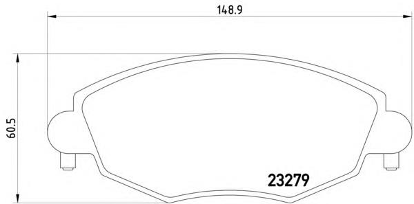 Купити 8DB355009071 HELLA Колодки гальмівні передні, дискові