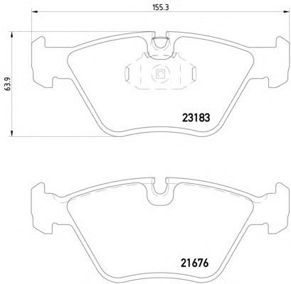 Купити 8DB355009001 HELLA Колодки гальмівні передні, дискові
