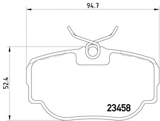 Купити 8DB355009541 HELLA Задні колодки