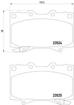 Купити 8DB355009371 HELLA Колодки гальмівні передні, дискові