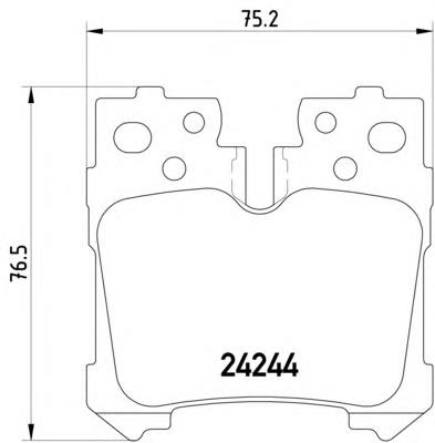 Купити 8DB355006651 HELLA Задні колодки