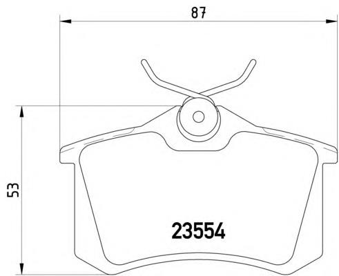 Задні гальмівні колодки 8DB355019911 HELLA