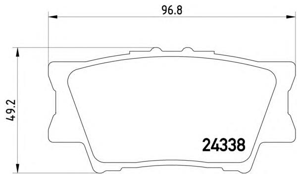 Задні гальмівні колодки 8DB355006881 HELLA