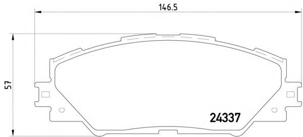 Передні тормозні колодки 8DB355006871 HELLA