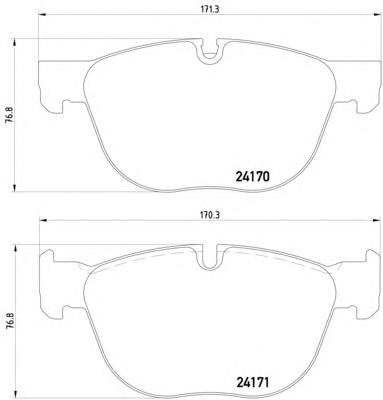 Передні тормозні колодки 8DB355012541 HELLA