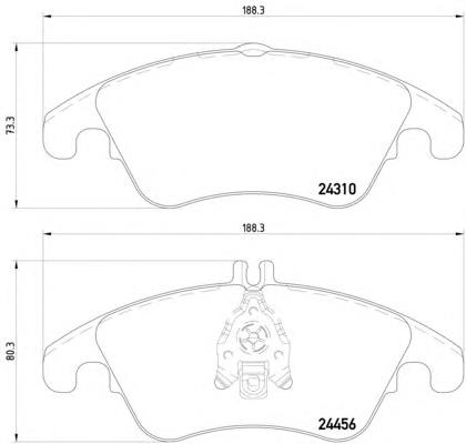 Купити 8DB355012621 HELLA Колодки гальмівні передні, дискові