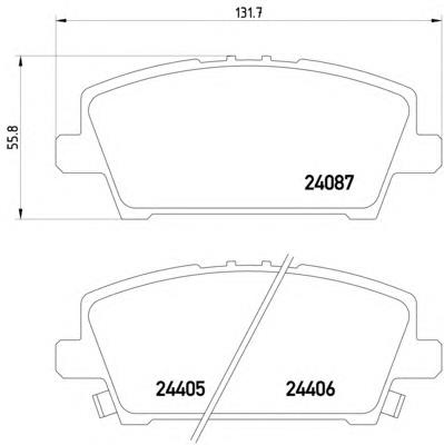 Купити 8DB355006911 HELLA Колодки гальмівні передні, дискові