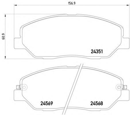 Купити 8DB355012371 HELLA Колодки гальмівні передні, дискові