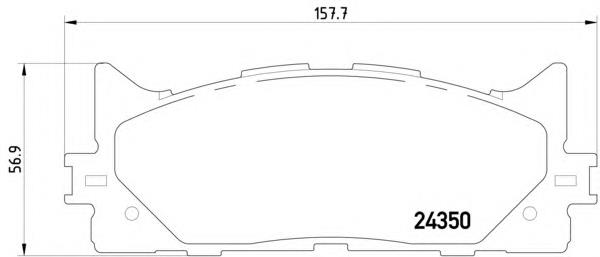 Купити 8DB355012401 HELLA Колодки гальмівні передні, дискові