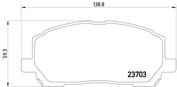 Купити 8DB355011161 HELLA Колодки гальмівні передні, дискові