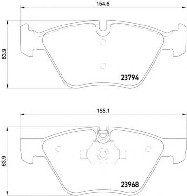 Колодки гальмівні передні, дискові 8DB355011321 HELLA