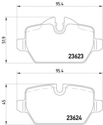Купити 8DB355011271 HELLA Задні колодки